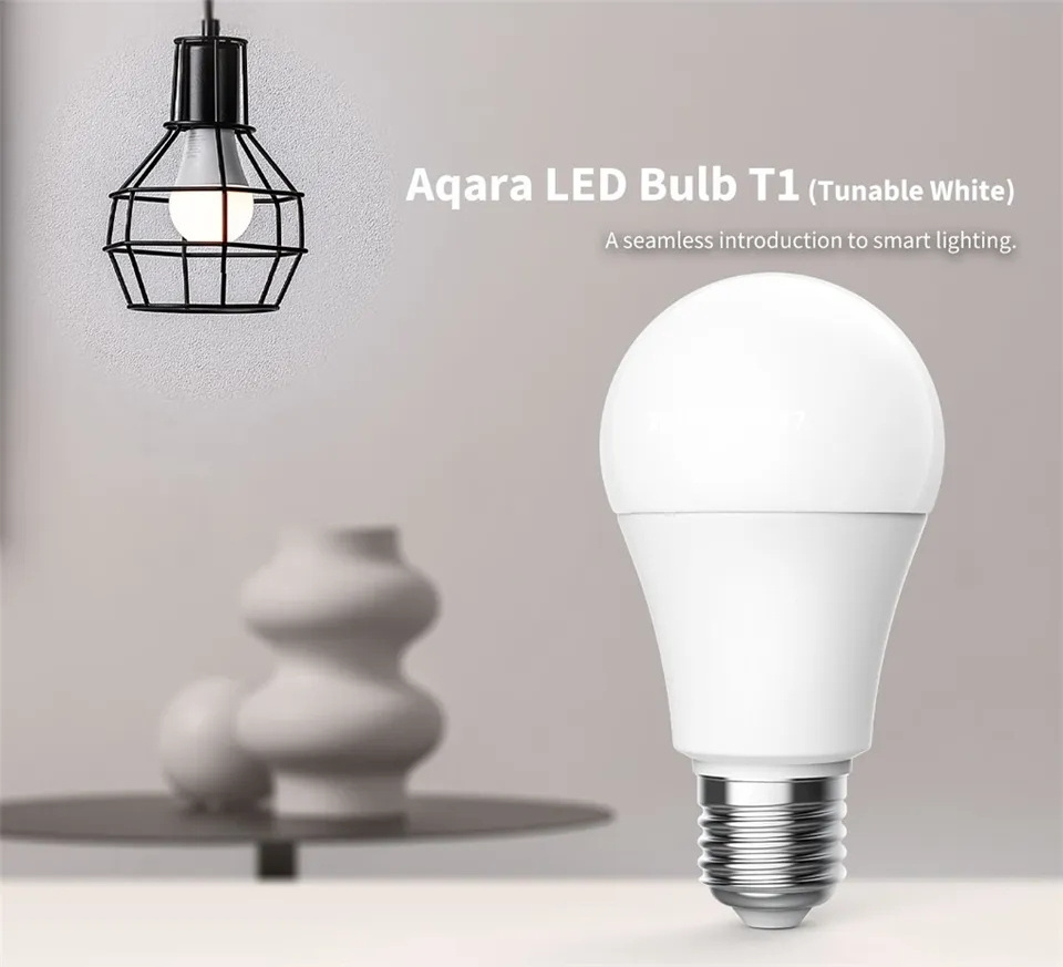 Color Temperature Adjustable 806lm Zigbee Xiaomi Aqara LED Bulb T1 Tunable White work with Homekit