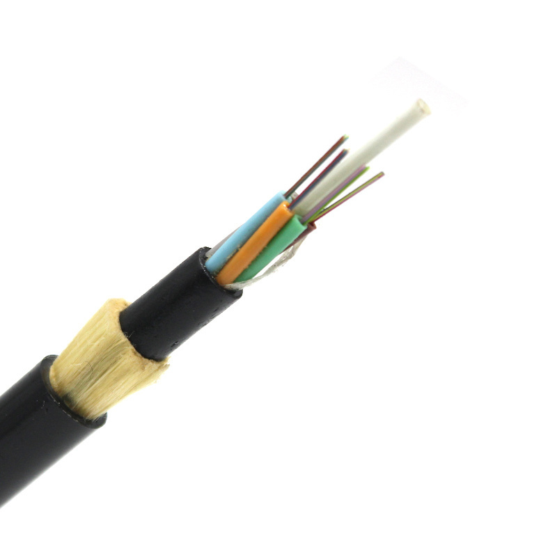 China manufacturer Armored cable 24 48 96 core GYXTW ADSS single mode fiber optic cable outdoor