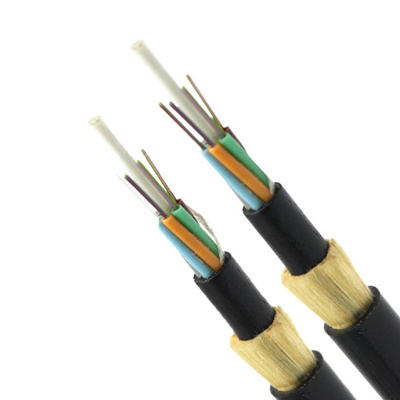 China manufacturer Armored cable 24 48 96 core GYXTW ADSS single mode fiber optic cable outdoor