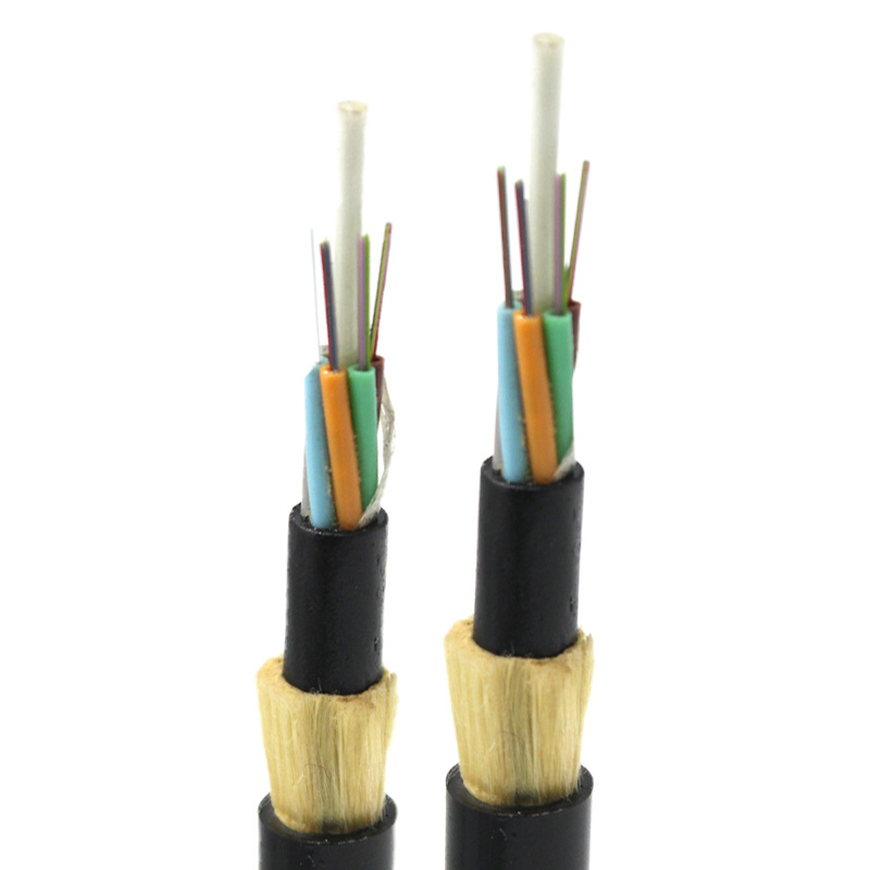 China manufacturer Armored cable 24 48 96 core GYXTW ADSS single mode fiber optic cable outdoor