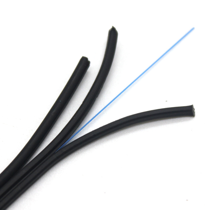 Outdoor Fiber Cable SM Single Mode 1 2 3 4 6 8 12 core  Fiber optic cable  Steel Wire Messenger FTTH Drop Cable