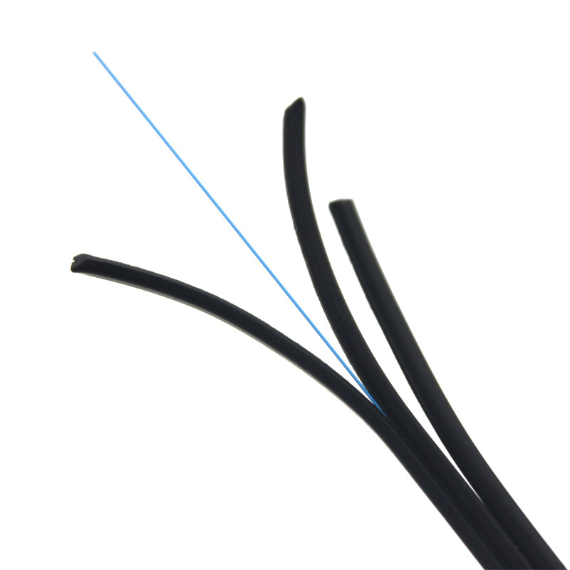 Outdoor Fiber Cable SM Single Mode 1 2 3 4 6 8 12 core  Fiber optic cable  Steel Wire Messenger FTTH Drop Cable