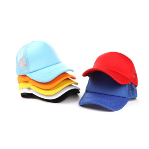 2024 Wholesale Breathable Blank Custom LOGO  Sports Gorras  5 Panel Foam Mesh Trucker Caps Truck Driver's Hat Men