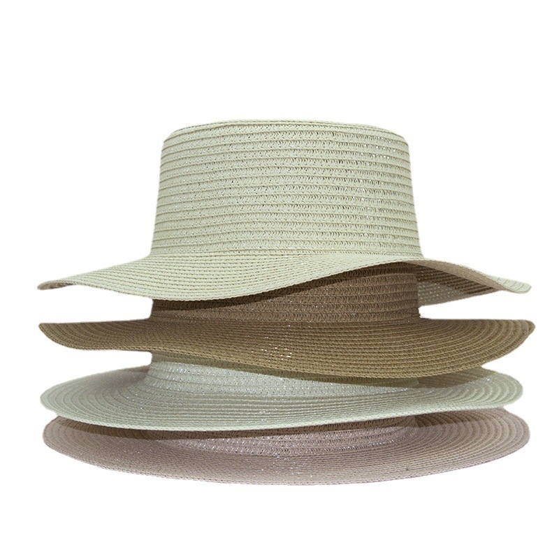 New Design Straw Sun Hat Beach Braid UV Protection Straw Hat For Unisex Custom Logo Straw Cap Summer Outdoor Casual Sun Hat