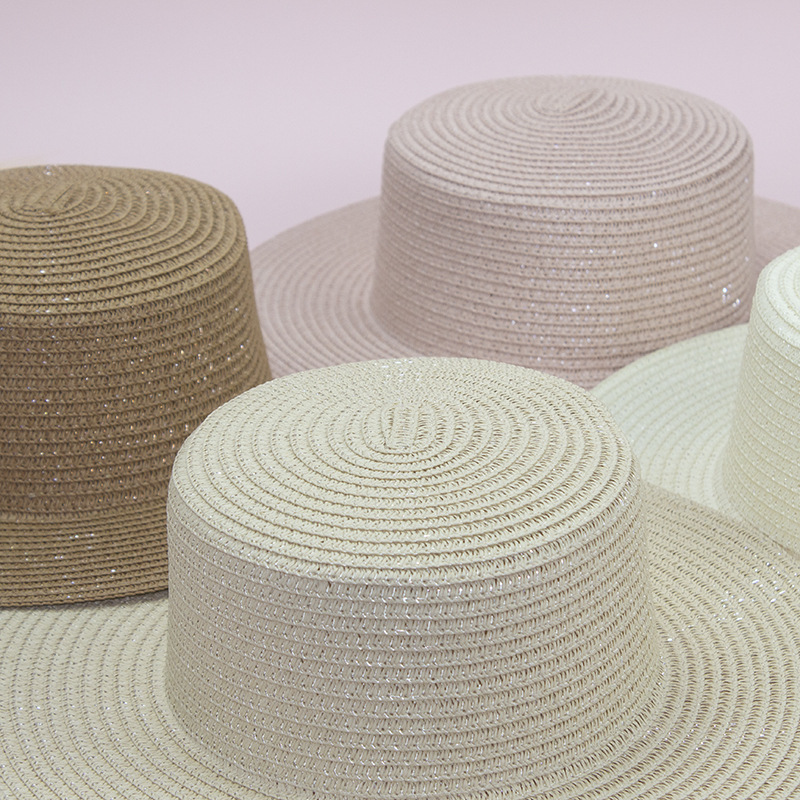 New Design Straw Sun Hat Beach Braid UV Protection Straw Hat For Unisex Custom Logo Straw Cap Summer Outdoor Casual Sun Hat