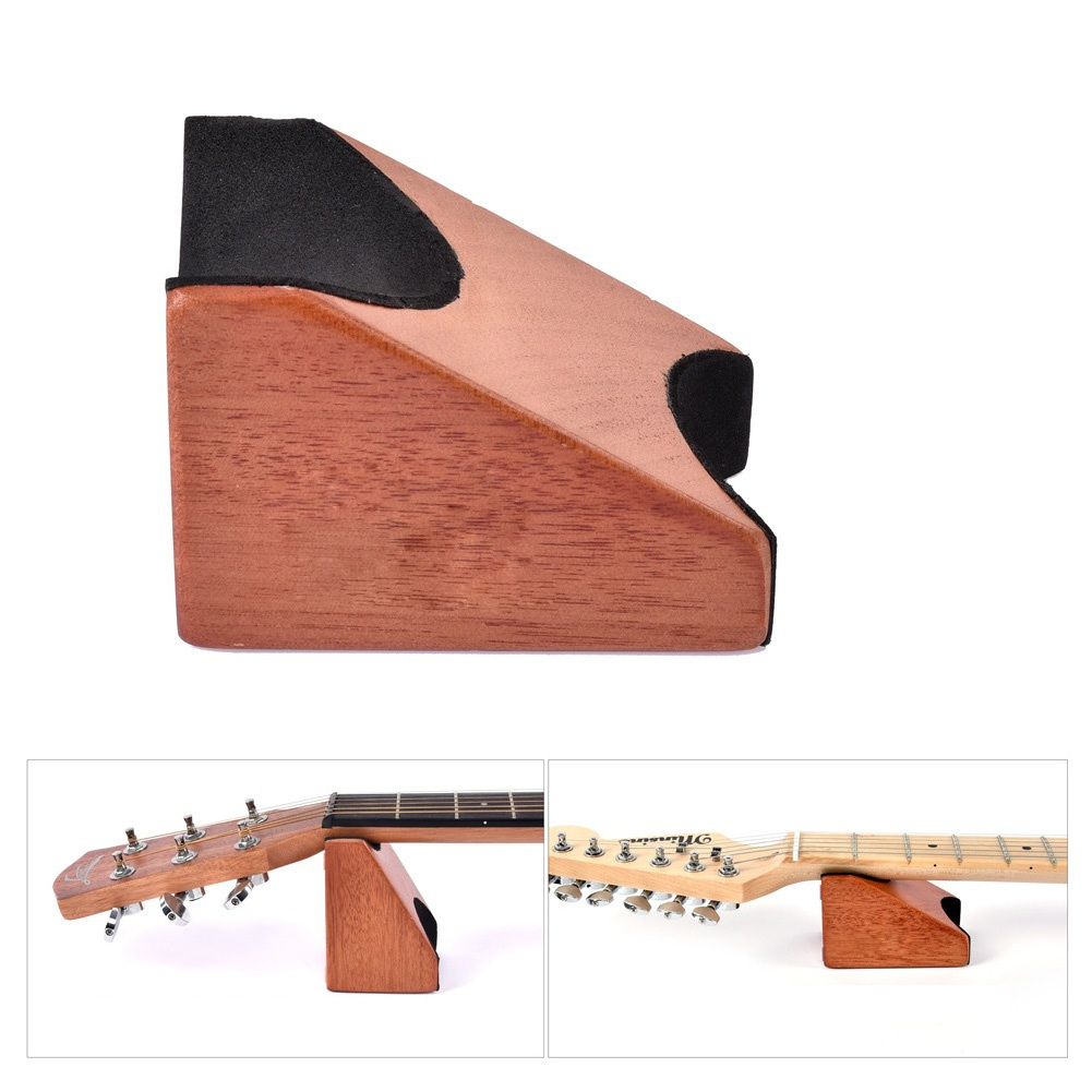 Solid Mahogany Guitar Neck Rest Guitar Repair Tool For Acoustic Electric Guitar Bass