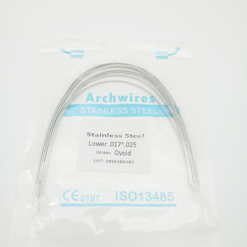 SS Dental Wire Orthodontics Stainless Steel Archwire Rectangular