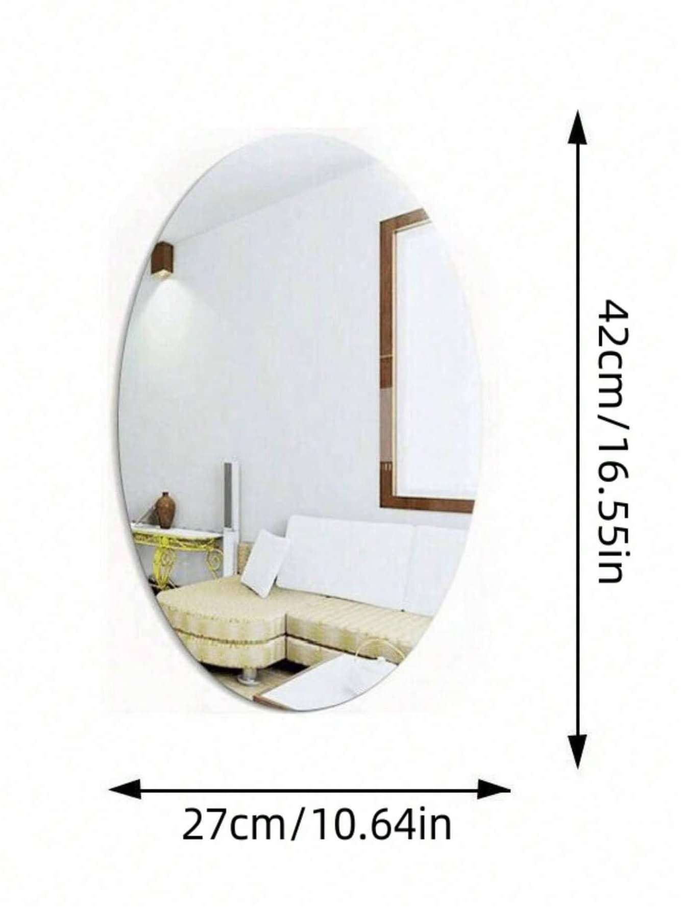 Cross border acrylic makeup mirror stickers with universal self-adhesive mirror wall stickers for bathrooms