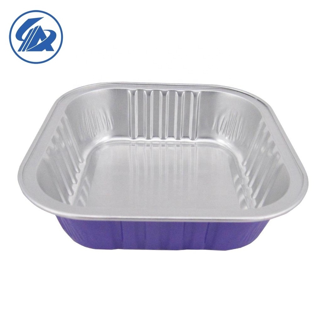 Disposable Aluminum Foil Baking Cake/Pie Pan/Plate Container with Lids