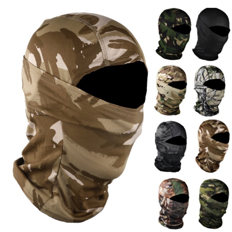 Fashion Women Men Outdoor Motorcycle Tactical Face Mask Ski Balaclava Hood Warm Helmet Hat Robber Three Hole Knit Hat