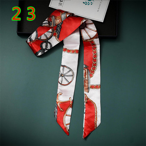 New Floral Print Luxury Fashion Long Silk Twillies Skinny Scarf For Women Deco