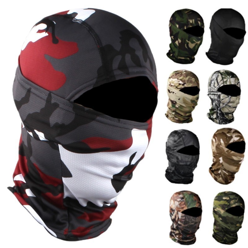 Wholesale High Qualtity Custom Logo Face Mask Knit Full Face Cover Ski Mask 1 Hole Balaclava Hat