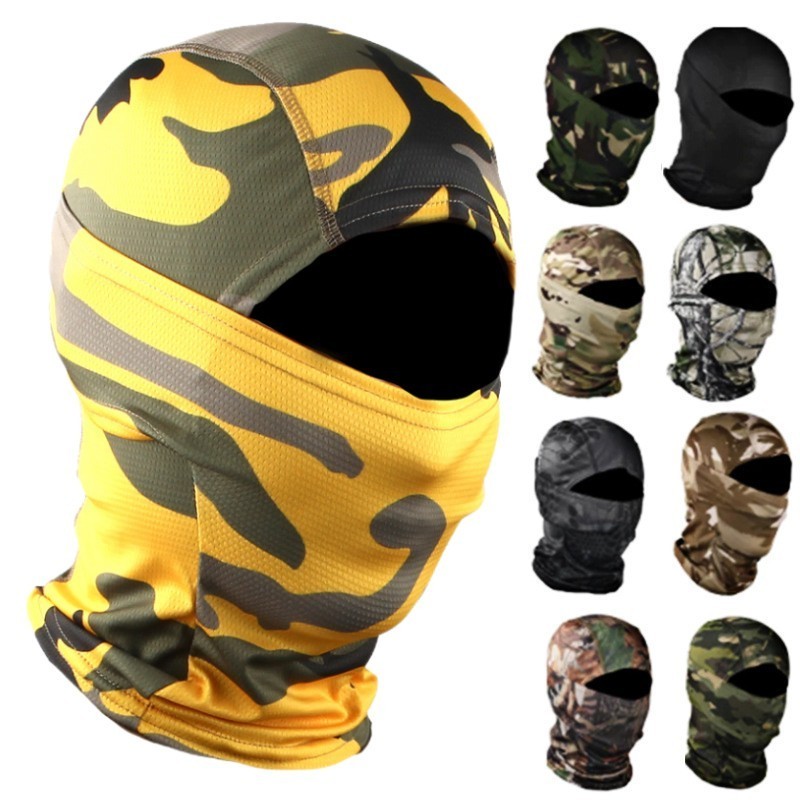 Fashion Women Men Outdoor Motorcycle Tactical Face Mask Ski Balaclava Hood Warm Helmet Hat Robber Three Hole Knit Hat