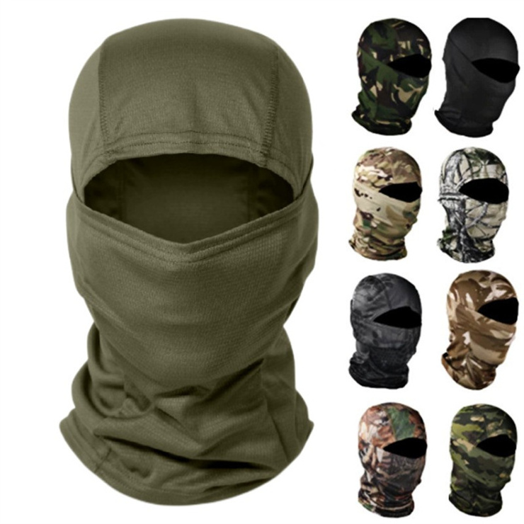 Embroidered Three Hole Winter Knitted Full Face Ski Mask Wool Knitted Balaclava Ski Mask Face Gini Hat Warm Winter Hat