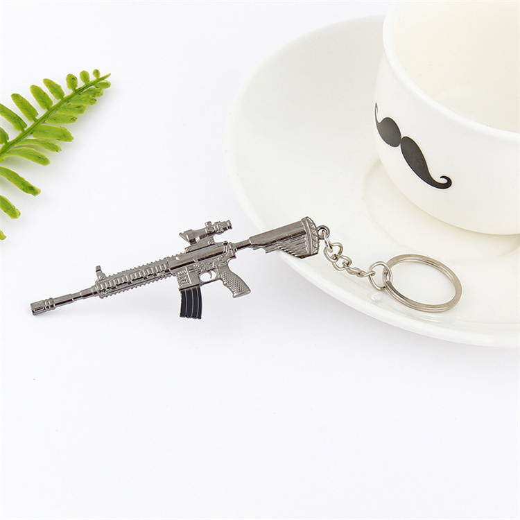 Key Chain Wholesale Jedi Survive Jedi Escape Dizziness Grenade Smoke Bomb Fragment Grenade Gun 3d Metal Weapon Toy Key Chain