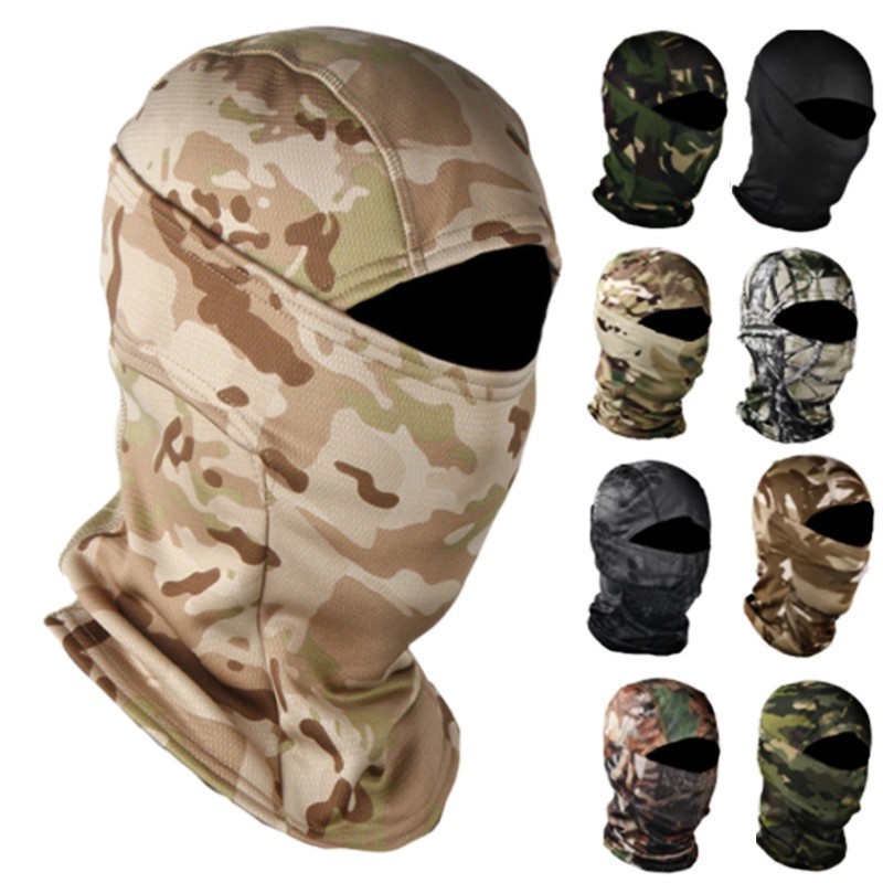 Fashion Women Men Outdoor Motorcycle Tactical Face Mask Ski Balaclava Hood Warm Helmet Hat Robber Three Hole Knit Hat