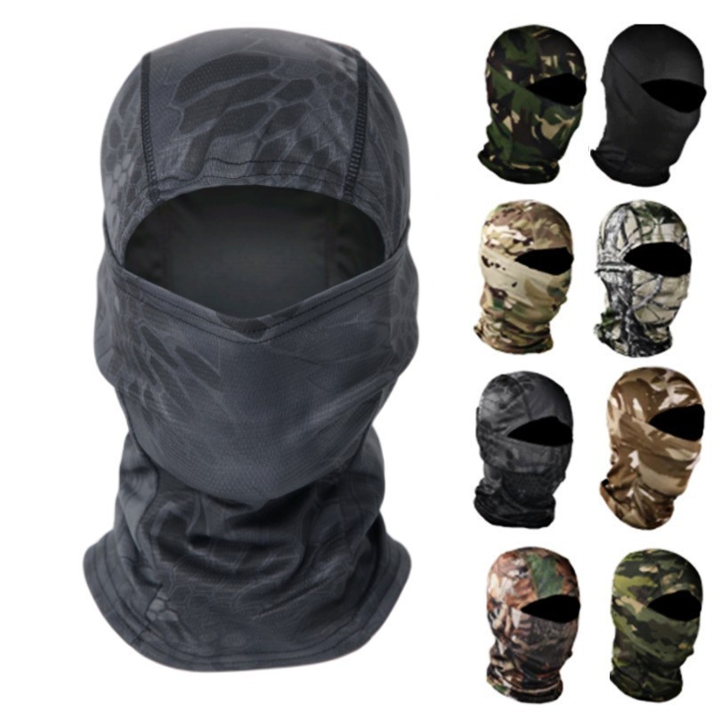 Wholesale High Qualtity Custom Logo Face Mask Knit Full Face Cover Ski Mask 1 Hole Balaclava Hat