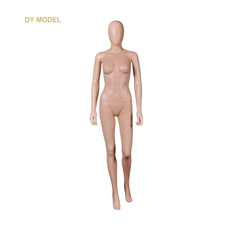 Female  head with shoulders is plastic mannequin