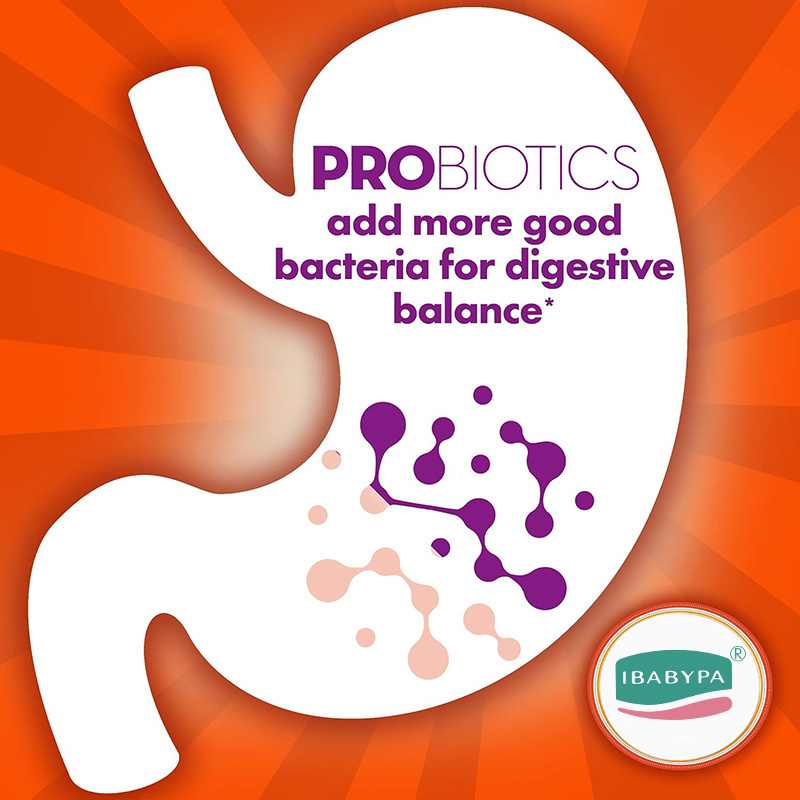 Prebiotic + Probiotic for Women and Men Help Nourish and Add Good Bacteria for Digestive Support Natural Fruit Flavors 60Gummies