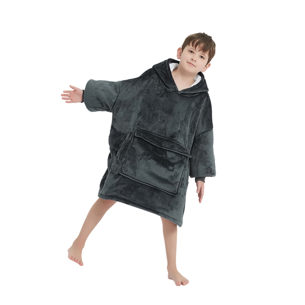 super cozy Oversized Blankets Hoodie for Kids Wearable Boys and Girls Blankets with Sleeves