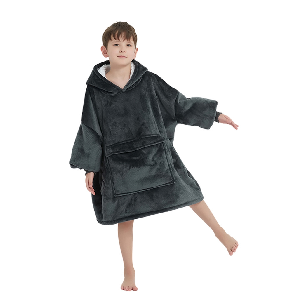 super cozy Oversized Blankets Hoodie for Kids Wearable Boys and Girls Blankets with Sleeves