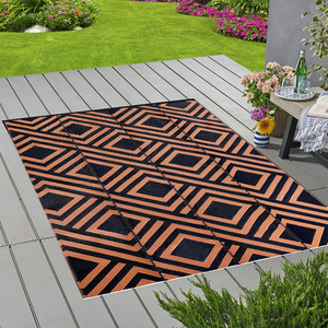 Polypropylene RV mat indoor outdoor rugs for patios clearance black and white outdoor rugs