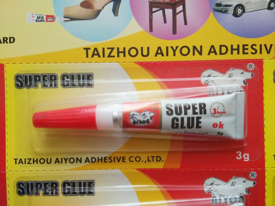 502 Super Glue instant glue  3g x 12tubes/set ,all-purpose adhesive, repair iron, ceramics, wood, plastic