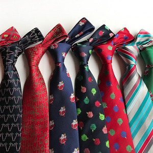 Good quality Real business spot new high-density Christmas tie wedding groom tie festive festive tie