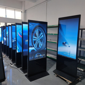 55" Inch Digital Signage and Displays Kiosk Totem LCD Touch Screen Indoor Smart WIFI Floor Stand Advertising Player