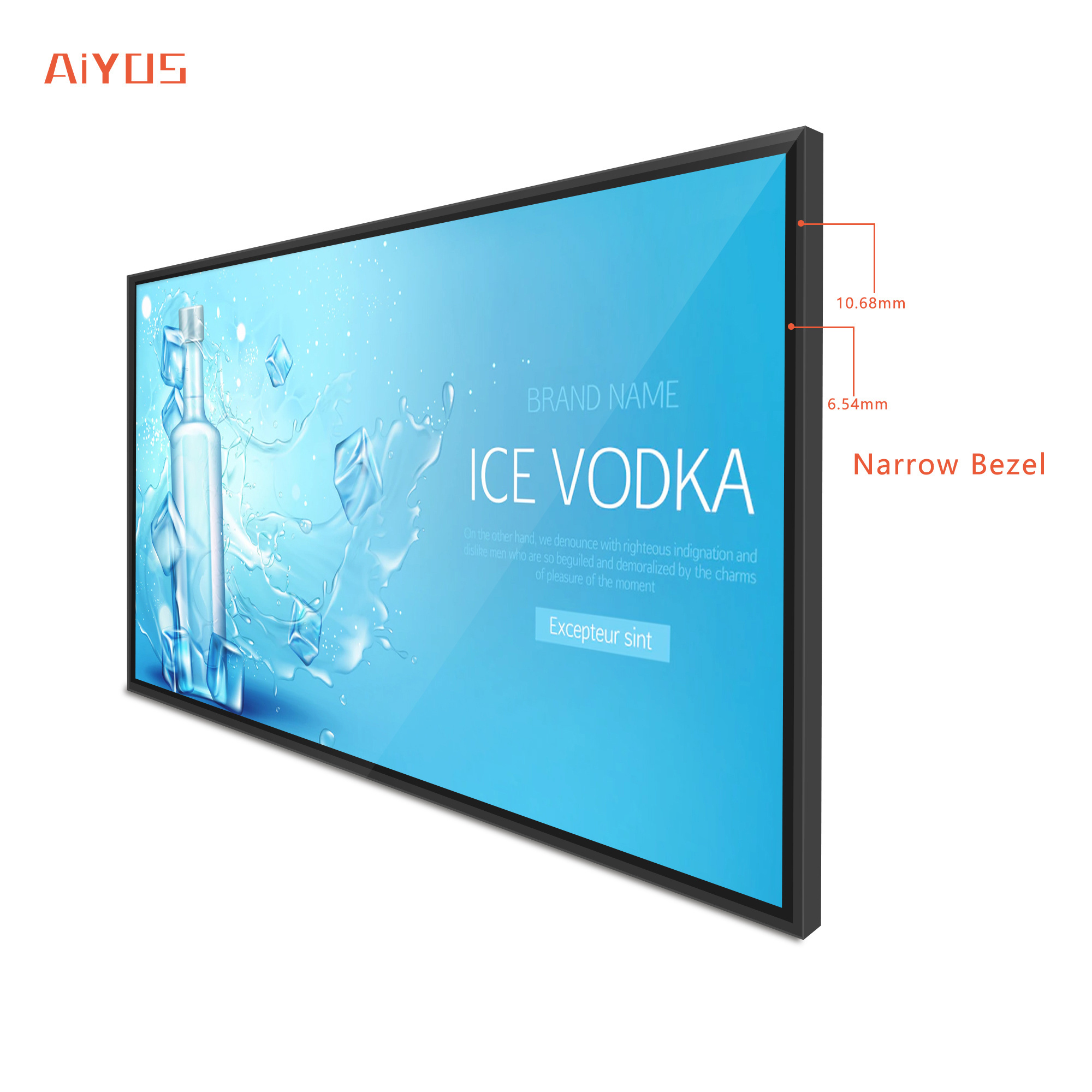 32 43 inch LCD touch screen display advertising player electronic wall mounted digital signage menu board for restaurant/hotel