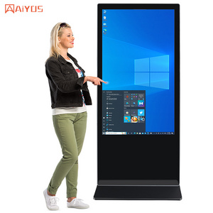 49" Floor Standing Vertical Interactive Digital Signage Totem LCD Indoor Billboard Touch Screens Kiosk Display for advertising