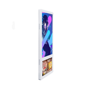 Hot 18.5"+10.1"  Wall Mounted Dual Screen Digital Signage Elevator Display with CMS Software