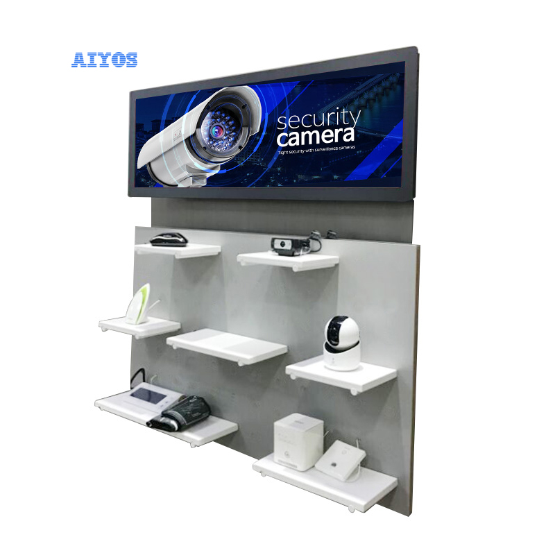 New Design Android Digital Signage Support Split Screen Supermarket Shelf Edge 4K Screen Advertising Stretched LCD Display