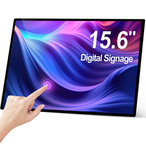 15.6 Inch IPS Thin Advertising Player Open Frame Monitor Multi Touch Screen Display 1920x1080 Android Digital Signage Tablet