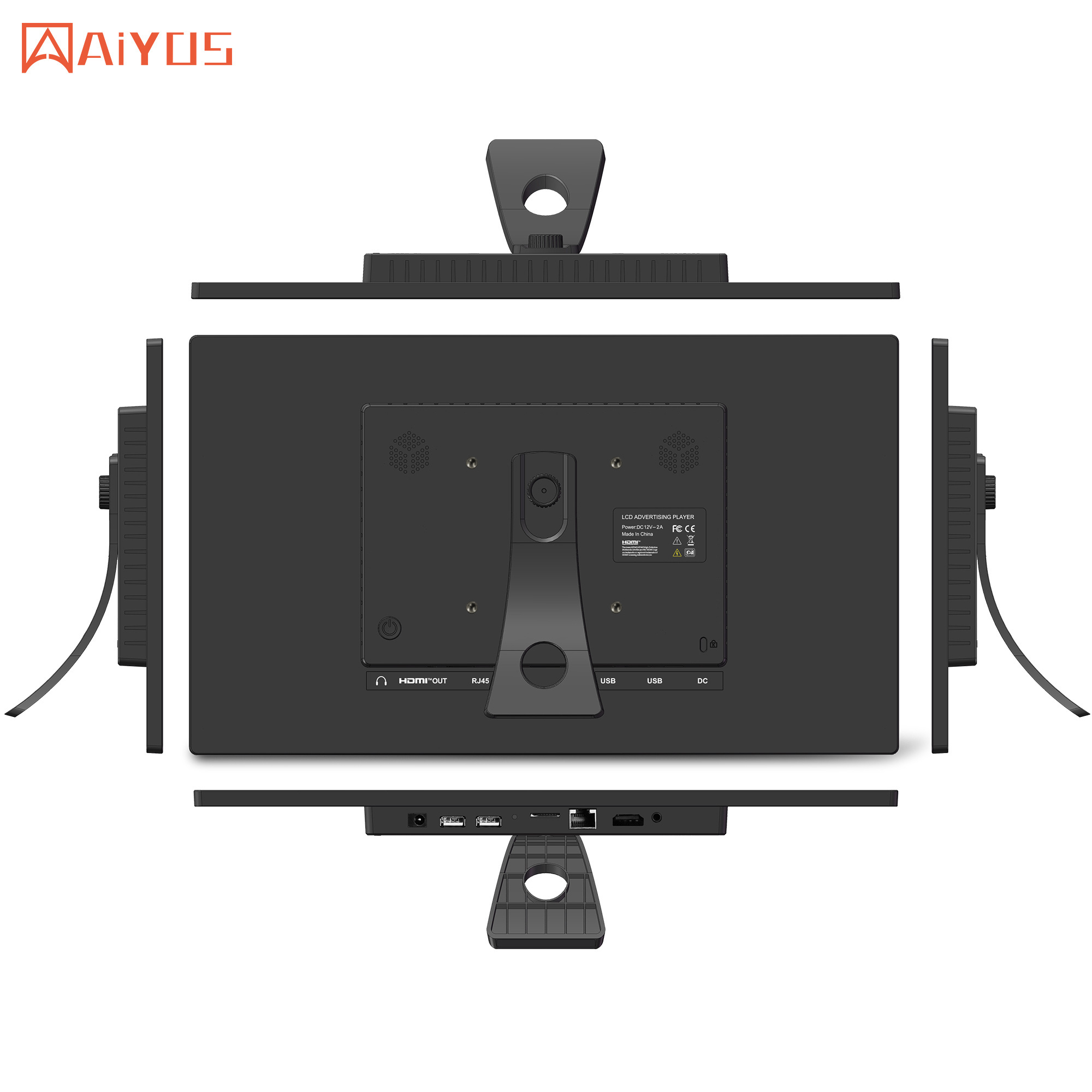 15.6'' LCD Advertising Display Screen 2+32G Android Tablet 1920*1080 FHD Capacitive Touch Digital Signage Player