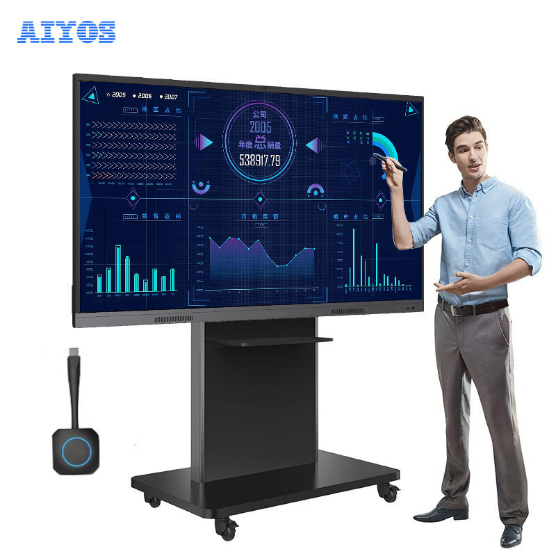 China Interactive Whiteboard All In One Board Wall Mount Touch Screen Anti-glare Whiteboard with wheels Interactive Whiteboard