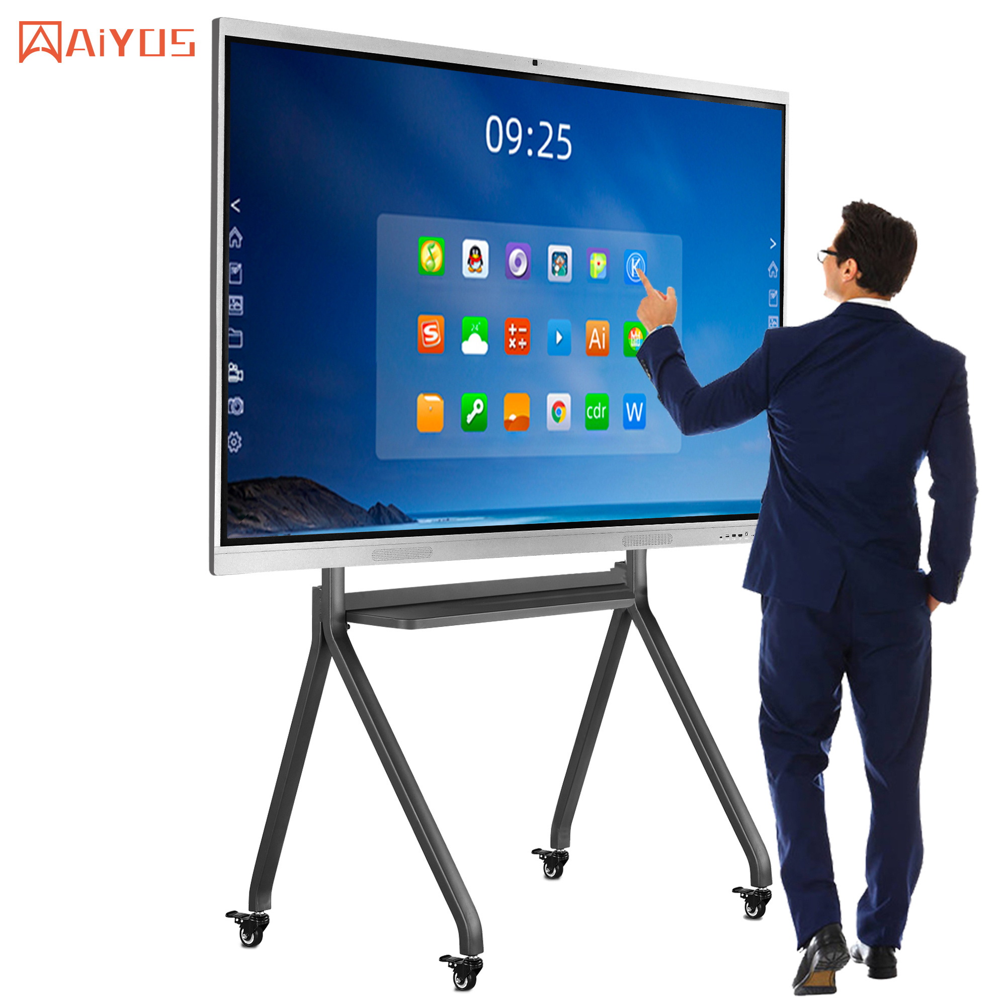 High Quality 86-Inch Interactive Smart White Board Infrared Touch Screen Whiteboard All-in-One display