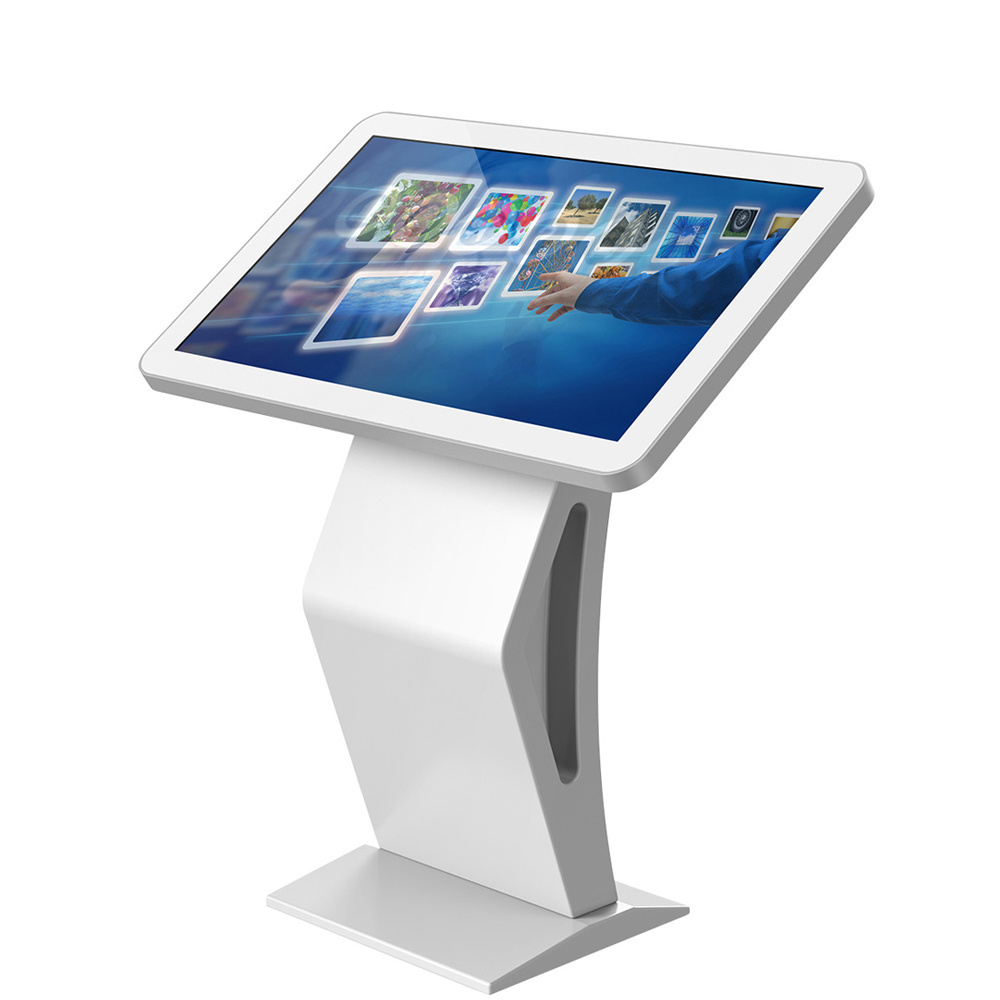 55 inch Android Touch Screen Lcd Digital Poduim K Style Stand Information Ads Video Floor Standing Totem