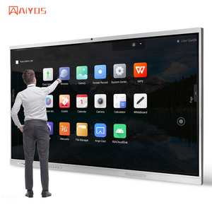 High Quality 86-Inch Interactive Smart White Board Infrared Touch Screen Whiteboard All-in-One display