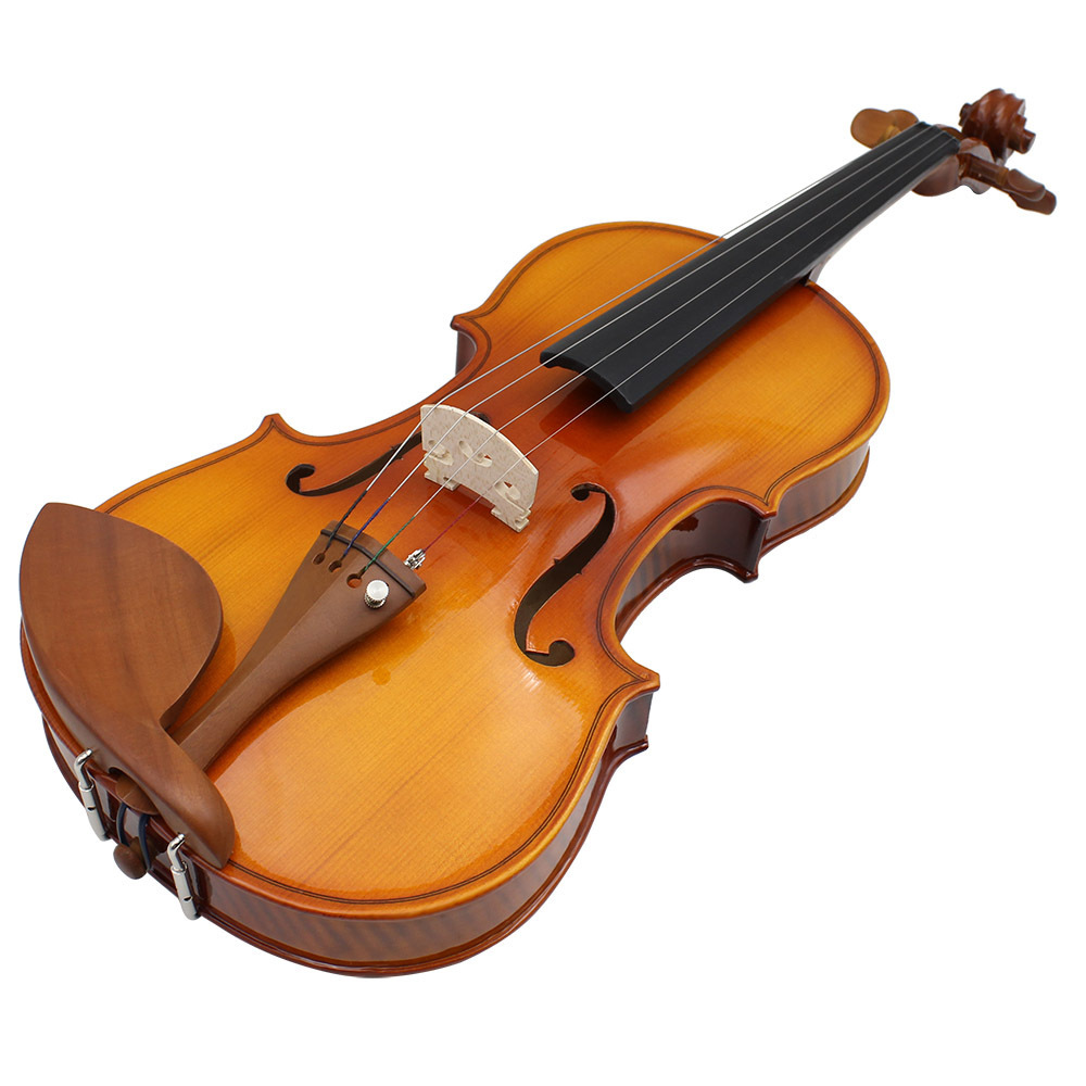 4/4 handmade jujube accessories  bright violin with piano cloth  rosin case and bow  suitable for beginners