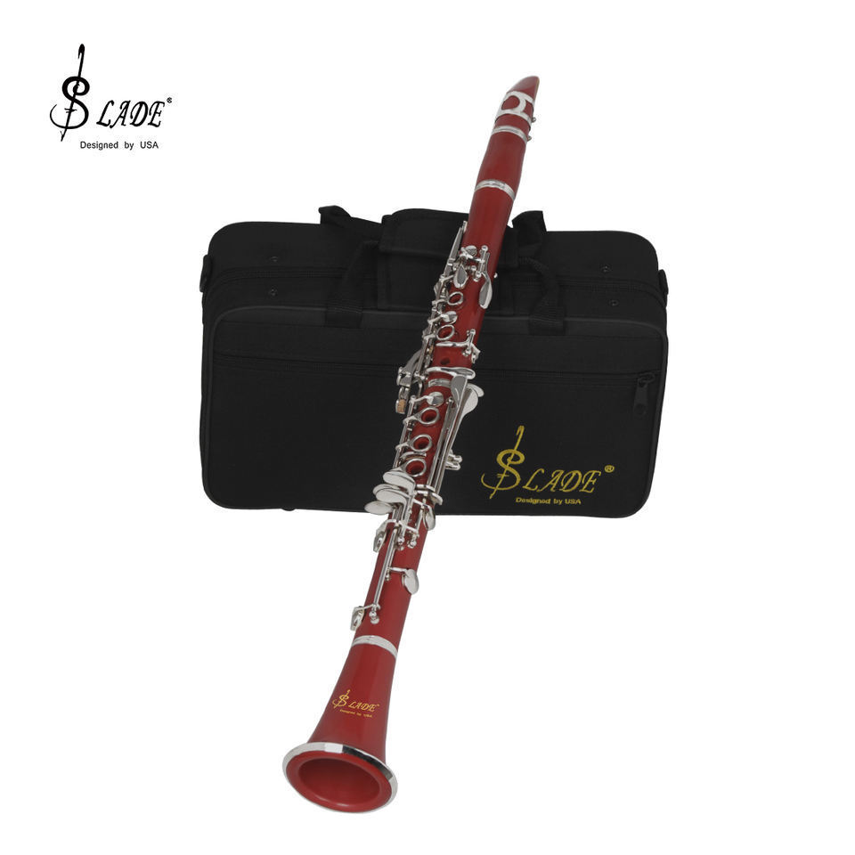 Woodwind Instruments Musical Clarinet Support OEM 17 Keys Nickel Plated Bakelite Bb Tone Tenor Clarinet