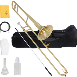 SLADE Factory OEM Bb Tenor Trombone Piccolo Marching Trombone Instrument With Mouthpiece Case Sets