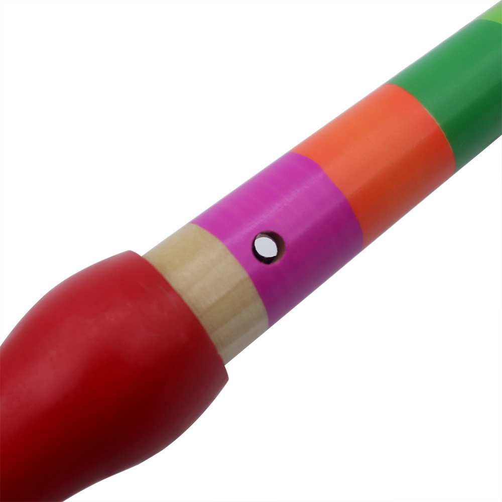 factory wholesale hot sale toy musical instrument  music educational toys for kids wooden colorful 8 hole clarinet