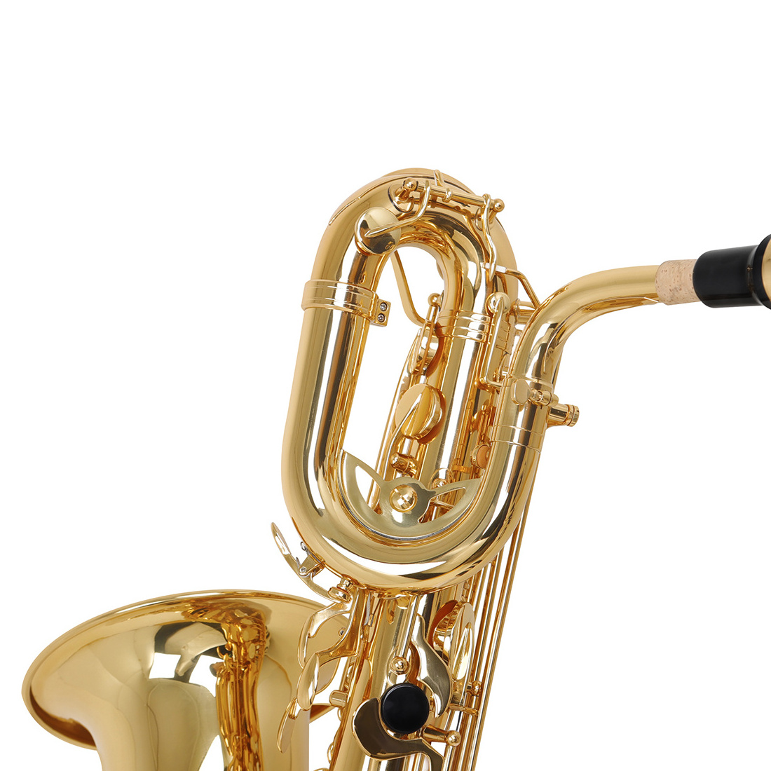 SLADE Gold Eb Performance High Quality Brass Instrument White Shell Button Baritone saxophone