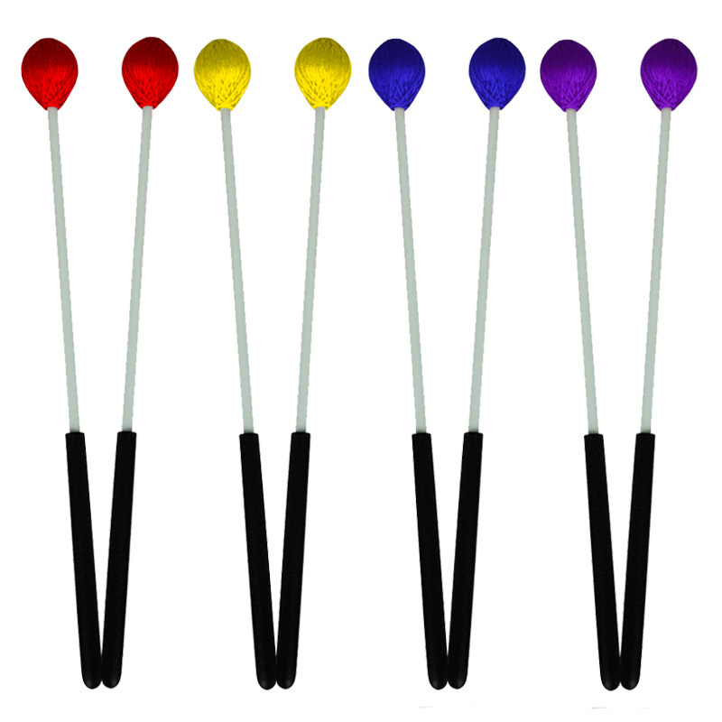 High quality FRP pole mallet plastic handle wool acrylic drum sticks Xylophone marimba mallets