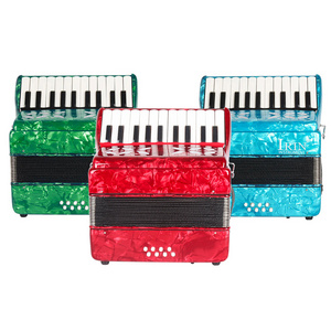 IRIN red blue green 22 keys 8 bass wholesale cheap mini kids accoracord Keyboard instrument accordion