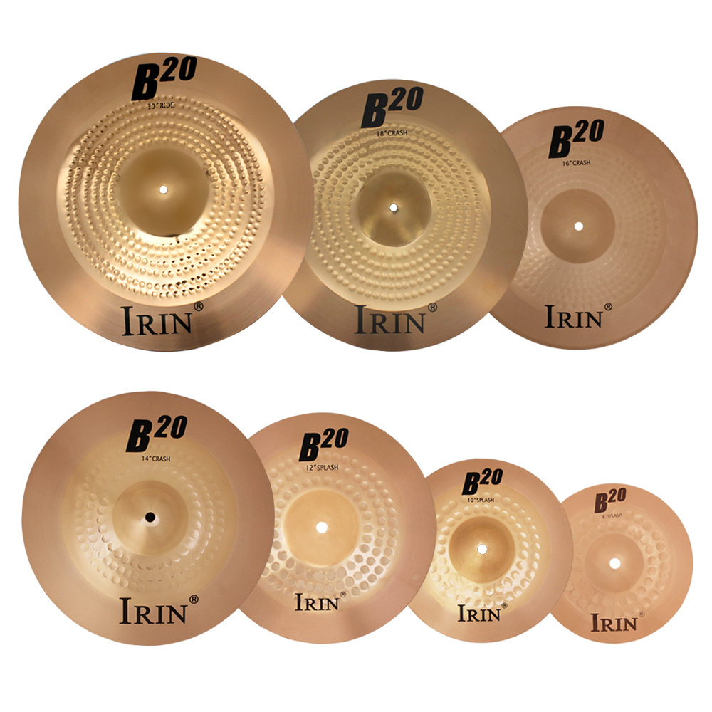 IRIN Dot B20 high quality cymbal series kit brass multi size drum set jazz cymbals