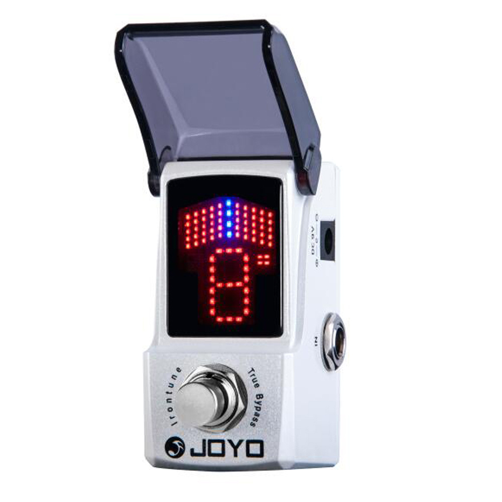 JF-326 IRONTUNE Pedal Tuner with LED Display Single Effect Pedal for Guitar Bass High Sensitivity Precision Tuning Pedal