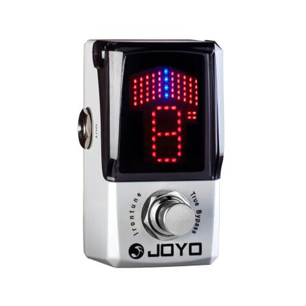 JF-326 IRONTUNE Pedal Tuner with LED Display Single Effect Pedal for Guitar Bass High Sensitivity Precision Tuning Pedal