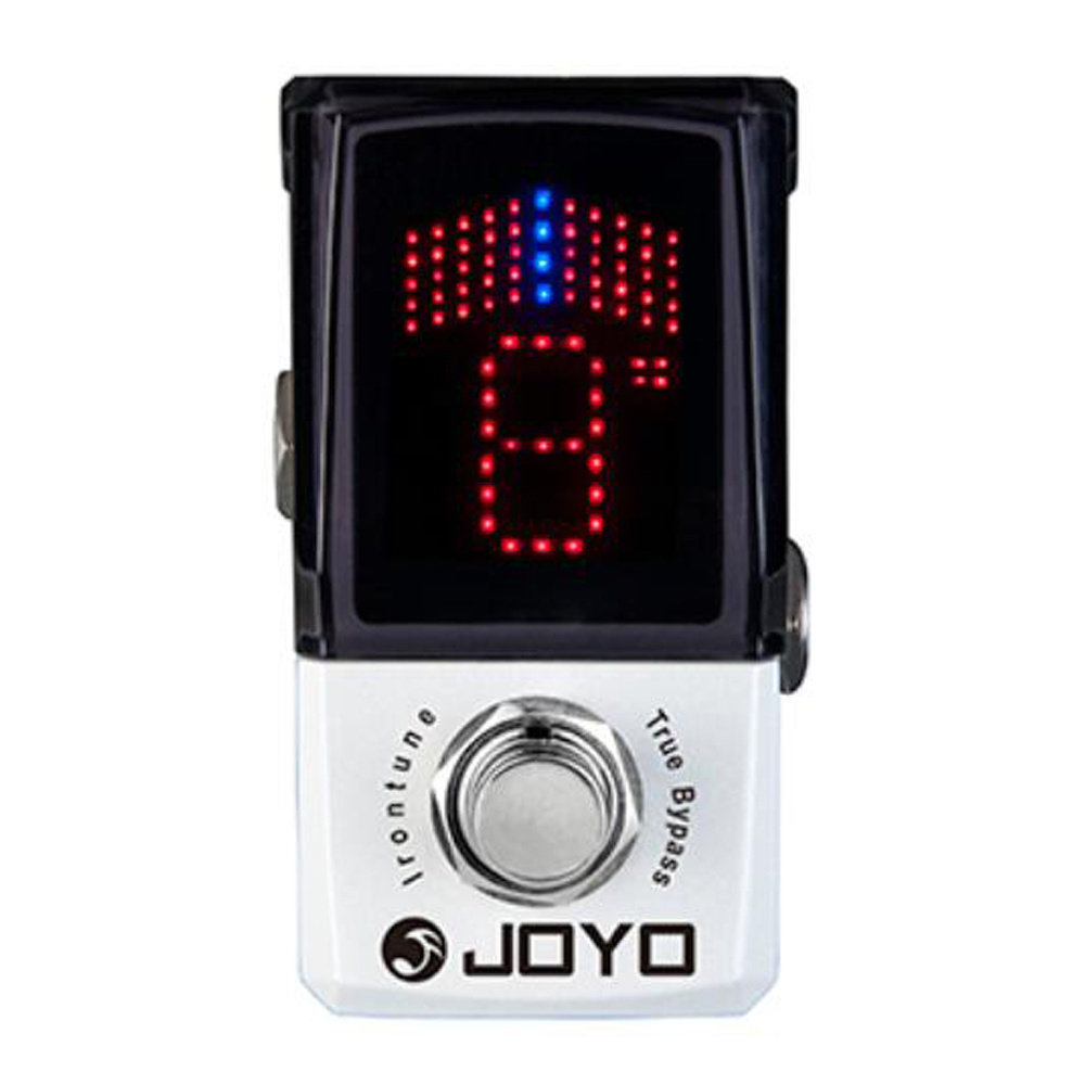 JF-326 IRONTUNE Pedal Tuner with LED Display Single Effect Pedal for Guitar Bass High Sensitivity Precision Tuning Pedal